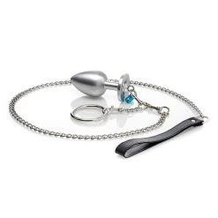 Zenn Cock Ring Avec Plug Anal Et Laisse