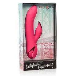CalExotics Vibromasseur Rabbit San Francisco Sweet Heart - Mouvement De Va-et-vient -dildo shop 13450 PINK 02