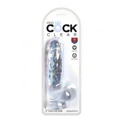 Pipedream King Cock 6 Inch Cock W Balls -dildo shop 21486 TRANSPA 021
