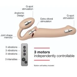 Strap-on-me Strap-on Vibrant 3 Moteurs -dildo shop 6013892 skills