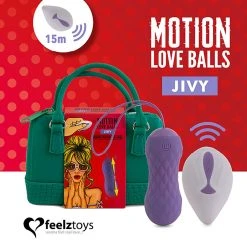 FeelzToys Oeuf Vibrant - Motion Love Balls Jivy - Télécommandé
