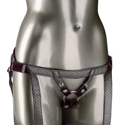 CalExotics Gode Ceinture Ajustable Doré - The Regal Duchess -dildo shop HER ROYAL HARNESS THE REGAL DUCHESS PEWTER1