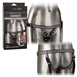 CalExotics Gode Ceinture Ajustable Doré - The Regal Duchess -dildo shop HER ROYAL HARNESS THE REGAL DUCHESS PEWTER5
