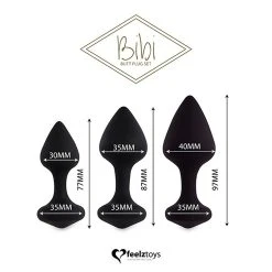 FeelzToys Set De 3 Plugs - Bibi -dildo shop bibi plug feelztoys20bk20