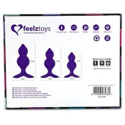 FeelzToys Set De 3 Plugs - BibiTwins -dildo shop bibitwins plugs mauve3