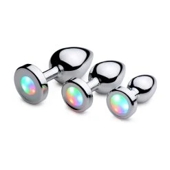 Booty Sparks Plug Anal Lumineux Light Up M Ou L -dildo shop booty sparks light up anal plug lumineux 3 tailles1