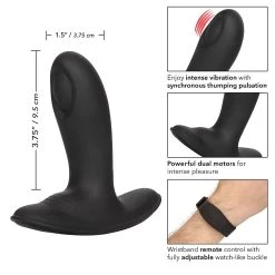 CalExotics Stimulateur De Prostate Vibrant Eclipse Télécommandé -dildo shop calexotics eclipse wristband remote pulsing probe201