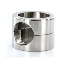 BLACK LABEL Cockring & Ballstretcher - Acier