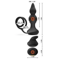 Rebel Plug Anal Avec Anneaux Pour Le Pénis Et Les Testicules -dildo shop cockball pluganal rebel5
