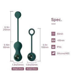 Magic Motion Set Vibromasseur Kegel Connecté Crystal Duo -dildo shop crystalduo kegel magicmotion8