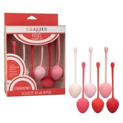 CalExotics Boules De Geisha - Strawberry - Set De 6 -dildo shop geisha20strawberry20 20babylonloveshop
