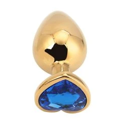 PLGZ Plug Anal Doré Avec Base En Forme De Coeur