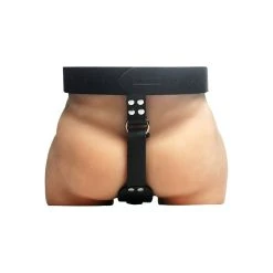 Alternative view of STRICT Harnais En Cuir - Avec Cockring Et Support Pour Plug