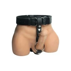 STRICT Harnais En Cuir - Avec Cockring Et Support Pour Plug