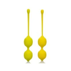CalExotics Boules De Geisha - Kegel Training Set 2pc Lemon