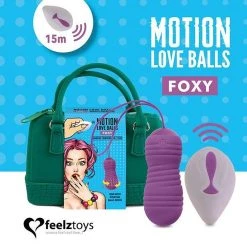 FeelzToys Oeuf Vibrant - Motion Love Balls Foxy - Télécommandé