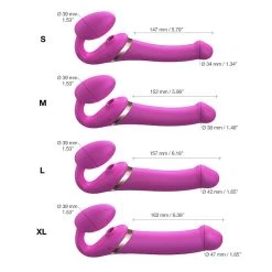 Strap-on-me Strap-on Pliable Multi Orgasm Télécommandé - S, M, L, XL -dildo shop multiorgasm strapon lovelyplanetPK4