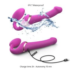 Strap-on-me Strap-on Pliable Multi Orgasm Télécommandé - S, M, L, XL -dildo shop multiorgasm strapon lovelyplanetPK6