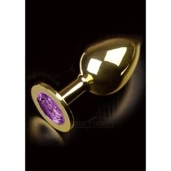 Dolce Piccante Plug Anal Doré Avec Bijou -dildo shop plug babylon dolcepiccante diamond purple