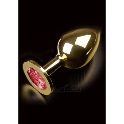 Dolce Piccante Plug Anal Doré Avec Bijou -dildo shop plug babylon dolcepiccante diamond red