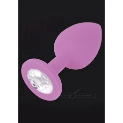 Dolce Piccante Plug Anal Silicone Coloré Avec Bijou -dildo shop plug silver siliconen purple babylon small