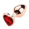 PLGZ Plug Anal Heart Shape Rose Gold