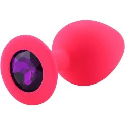 PLGZ Plug Anal En Silicone Rose Rosebud -dildo shop rpurple pluganal plgz