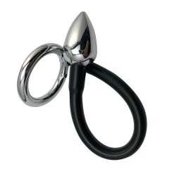 Fixxx Cockring En Acier Avec Plug Anal