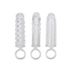 CalExotics Gaines à Pénis - Textured Extension Set - 3 Pcs