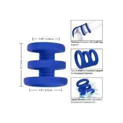 CalExotics Cockring Admiral Triple Cock -dildo shop triplecage cockring admiral3