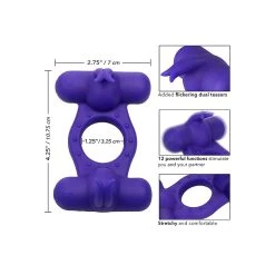 CalExotics Cockring Vibrant Triple Orgasm -dildo shop tripleorgasm cockring calexotics5