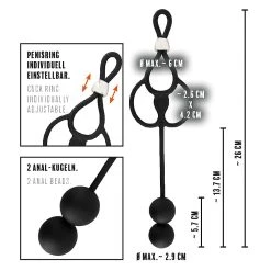 Panty Rebel Triple Ball/Cockring - Avec Perles Anales -dildo shop triplering rebel3
