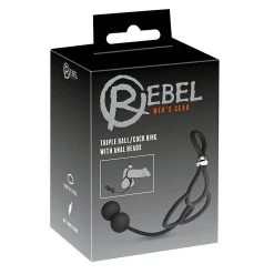 Panty Rebel Triple Ball/Cockring - Avec Perles Anales -dildo shop triplering rebel5