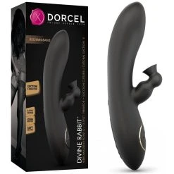 Dorcel Vibromasseur Rabbit Effet Succion - Divine -dildo shop vibromasseur rechargeable divine rabbit