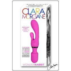 Clara Morgane Rabbit - Wonder - 2 In 1 -dildo shop wand vibromasseur wonder rabbit rose cm19139 e box